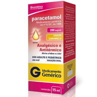 Paracetamol 200mg/ml - Gotas 15ml - Biosintética - Aché - Genérico