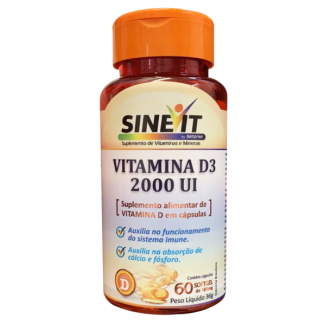 Vitamina D - Sinevit D3 2.000UI - 60 Cápsulas