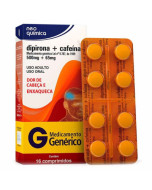 Dipirona Sódica + Cafeína 500mg + 65mg - 16 Comprimidos - Neo Química - Genérico