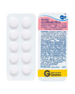 Ácido Acetilsalicílico 100mg - 10 Comprimidos - EMS - Genérico