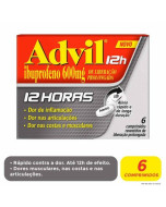 Advil 12h 600mg - 6 Comprimidos