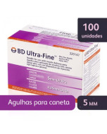 Agulha para Caneta de Insulina BD Ultra-Fine 5mm - 100 Unidades