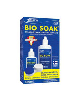 Solução para Limpeza de Lentes - Bio Soak 480ml + 1 Estojo para Lentes Grátis