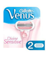 Carga Refil Aparelho de Depilação Gillette Venus Divine Sensitive - 2 Unidades