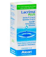Lacrima Plus 15ml - Lubrificante Oftálmico - Novartis