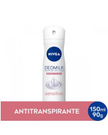 Desodorante Nivea Deomilk Sensitive Aerosol Feminino 150ml