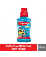 Enxaguante Bucal Infantil Colgate Plax Kids Zero Álcool Minions 250ml