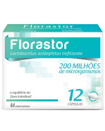 Probiótico Florastor 200Milhões 12 Cápsulas - União Química