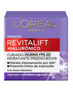 Creme Facial Anti-Idade L'Oréal Paris Revitalift Hialurônico Diurno FPS20 49g