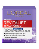 Creme Facial Anti-Idade L'Oréal Paris Revitalift Hialurônico Noturno FPS20 49g