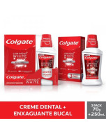 Kit Colgate Luminous White 3 Creme Dental 70g Cada + 1 Enxaguante Bucal 250ml