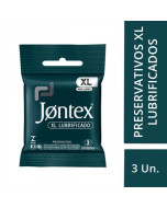 Preservativo Jontex XL Lubrificado 3 Unidades