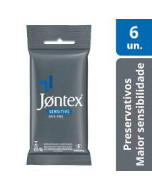 Preservativo Jontex Sensitive Mais Fino 6 Unidades