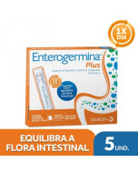 Probiótico Enterogermina Plus - 5 Frascos com 5ml
