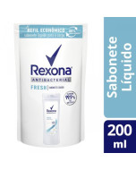 Refil Sabonete Líquido Rexona Antibacterial Fresh 200ml