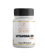 Vitamina D - Sinete D3 1.000UI - 30 Cápsulas