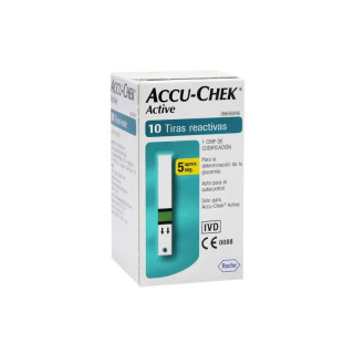 Tiras de Glicemia Accu-Chek Active 10 Unidades