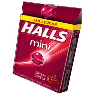 Bala Halls Mini Sabor Cereja - Zero Açúcar 15g