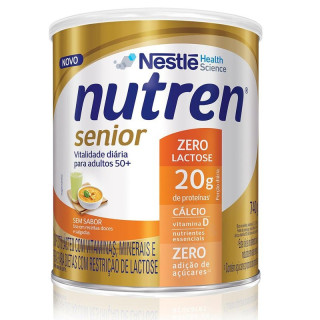 Nutren Senior Zero Lactose Sabor Baunilha 740g - Nestlé