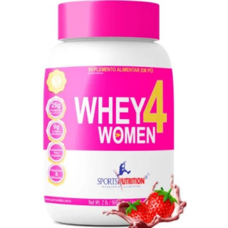 Whey Protein - Whey 4 Women Morango 900g - Sports Nutrition