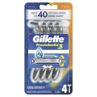 Aparelho de Barbear Gillette Prestobarba 3 4 Unidade