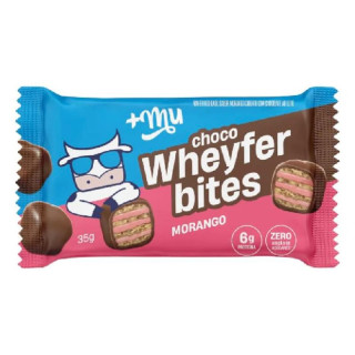 Chocolate +Mu Choco Wheyfer Bites Morango 35g