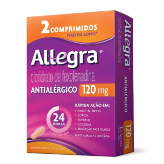 Allegra 120mg - 2 Comprimidos