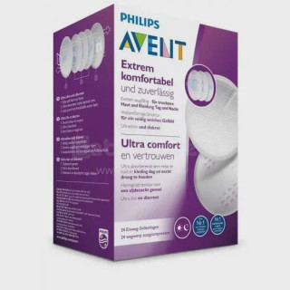 Absorvente para Seios Philips Avent Ultra Comfort 24 Unidades
