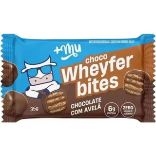 Chocolate +Mu Choco Wheyfer Bites Chocolate com Avelã 35g