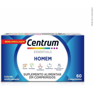 Polivitamínico - Centrum Essentials Homem de A a Zinco 60 Comprimidos