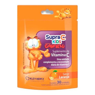 Supra C Kids Garfield - Sabor Laranja - 30 Gomas