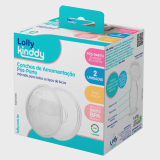 Concha De Amamentação Pós Parto Lolly Kinddy - 2 Unidades