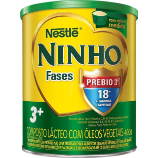 Composto Lácteo Ninho Fases 3+ 400g - 3 a 5 Anos - Nestlé