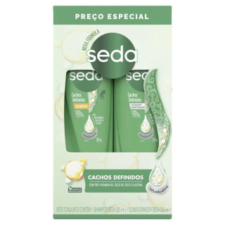 Kit Seda Cachos Definidos Shampoo 325ml + Condicionador 325ml