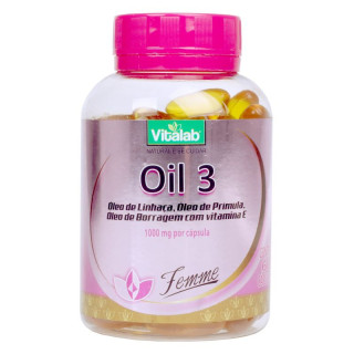 Ômega 3 - Oil 3 Femme 1000mg 60 Cápsulas - Vitalab