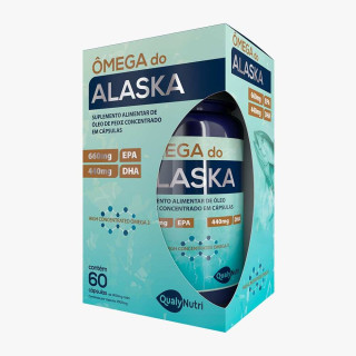 Ômega do Alaska 660mg EPA 440mg DHA 60 Cápsulas - Qualy Nutri