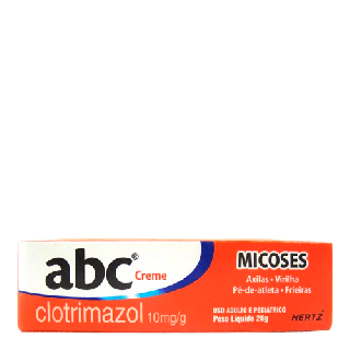 Antimicótico ABC Clotrimazol 10mg Creme 20g