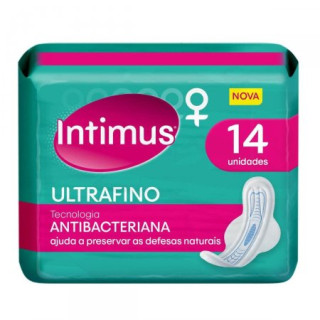 Absorvente Intimus Ultrafino Antibacteriana com Abas 14 Unidades