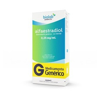 Alfaestradiol 0,25mg - Solução Capilar 100ml + Aplicador - Biolab - Genérico
