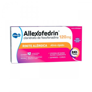 Allexofedrin 120mg - 10 Comprimidos