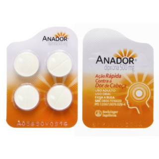 Anador 500mg - 4 Comprimidos - Sanofi