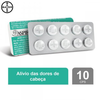 Aspirina 500mg - 10 Comprimidos - Bayer
