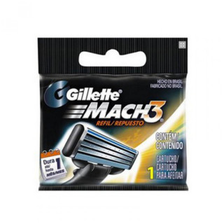 Carga Refil para Aparelho de Barbear Gillette Mach3 - 1 Unidade