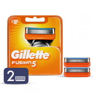 Carga Refil para Aparelho de Barbear Gillette Fusion 5 - 2 Unidades
