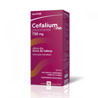 Cefalium One 750mg - 20 Comprimidos - Aché