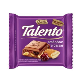 Chocolate Talento Amêndoas e Passas 25g - Garoto