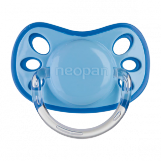 Chupeta Neopan Neon Azul Silicone Bico Ortodôntico Nº2 +6 Meses - 1 Unidade