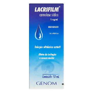 Lacrifilm 5mg 10ml - Lubrificante Oftálmico - União Química