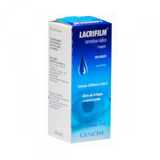 Lacrifilm 5mg 15ml - Lubrificante Oftálmico - União Química