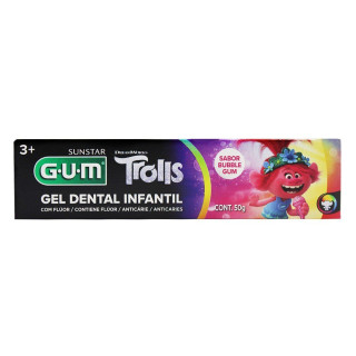 Creme Dental Infantil Gum Trolls Sabor Chiclete 50g
